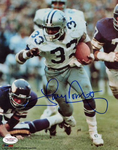 Tony Dorsett Autographed/Signed Dallas Cowboys 8x10 Photo JSA 48306