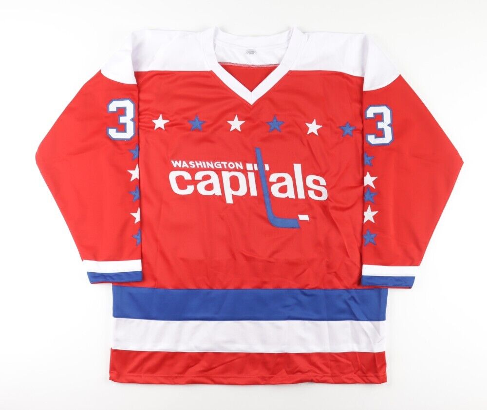 Don Beaupre Signed Washington Capitals Jersey Inscribed 