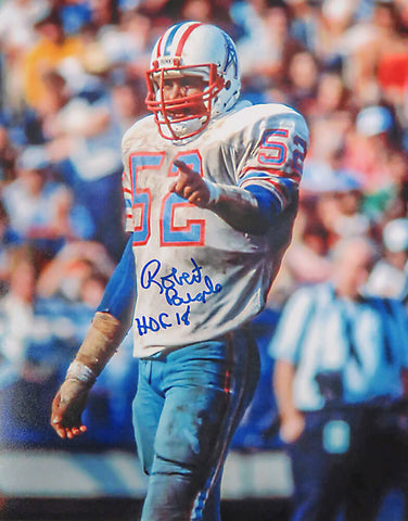 Robert Brazile Signed Houston Oilers 8x10 Photo w/HOF'18 - SCHWARTZ COA