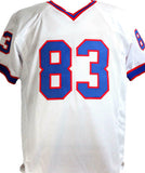 Andre Reed Autographed White Pro Style Jersey w/HOF - Beckett W Auth *M8