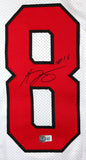 AJ Green Autographed White Pro Style Jersey- Beckett W Hologram *Black