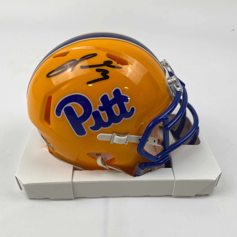 Autographed/Signed Damar Hamlin Pittsburgh Panthers Mini Helmet Beckett BAS COA