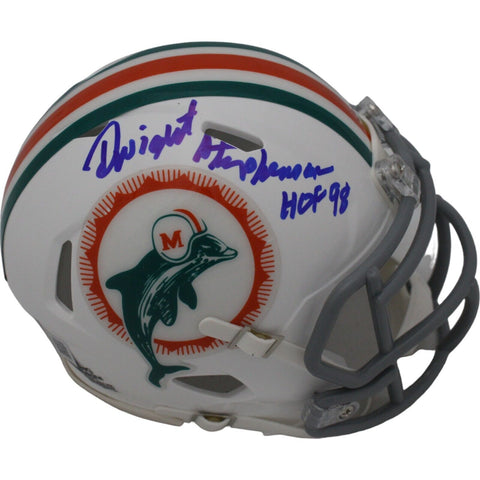 Dwight Stephenson Signed Miami Dolphins Mini Helmet HOF Beckett 44428