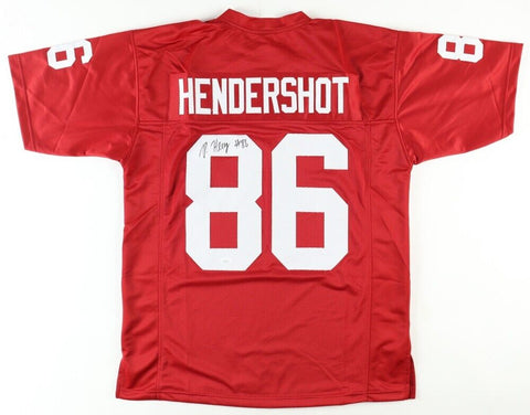 Peyton Hendershot Signed Indiana Hoosiers Jersey (JSA COA) Dallas Cowboys T.E.