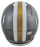 Saints Alvin Kamara "LKA" Signed Flash F/S Speed Proline Helmet W/ Case BAS Wit