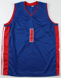 Chauncey Billups Signed Detroit Pistons Jersey (JSA COA) 5xAll Star Point Guard