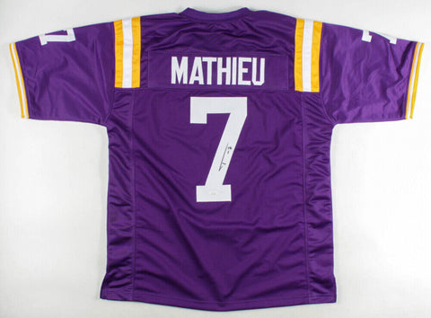 Tyrann Mathieu Signed LSU Tigers Jersey (JSA) New Orleans Saints All Pro D.B.