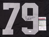 Bob Golic Signed Los Angeles Raiders Jersey (JSA COA) 3xPro Bowl Def. Tackle