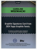 2024 Topps Graphite Tennis Signatures Caroline Wozniacki Auto Refractor #GS-CWI