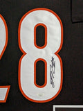 FRAMED CINCINNATI BENGALS JOE MIXON AUTOGRAPHED JERSEY JSA COA