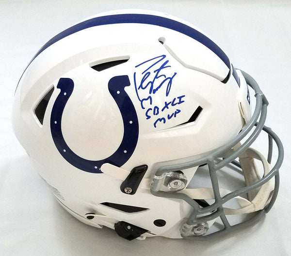 Peyton Manning Signed Indianapolis Colts Speed Flex Helmet W/SB MVP Fanatics