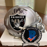 Marcus Allen Signed Autographed Los Angeles Raiders Mini Helmet W HOF 03 Beckett