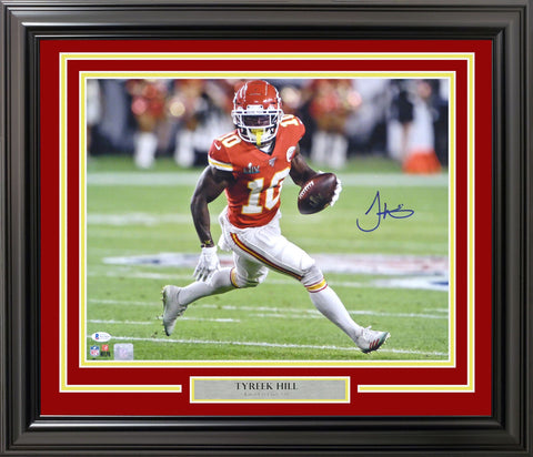 TYREEK HILL AUTOGRAPHED FRAMED 16X20 PHOTO CHIEFS SUPER BOWL LIV BECKETT 191222