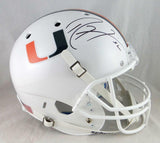 Ray Lewis Autographed Miami Hurricanes White Schutt F/S Helmet - JSA Auth *Black