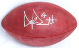 Dak Prescott Autographed NFL Duke Authentic Football - JSA W/ Auth *Silver