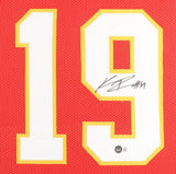 Kadarius Toney Signed 35x43 Kansas City Chiefs Framed Jersey (Beckett) Receiver