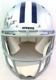 Ezekiel Elliott Autographed Cowboys Authentic Speed F/S Helmet- Beckett W *Black