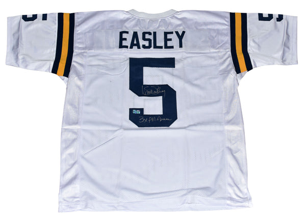 KENNY EASLEY AUTOGRAPHED UCLA BRUINS #5 WHITE JERSEY W/ 3X ALL-AMERICAN