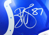 Reggie Wayne Autographed Colts F/S Flash Speed Authentic Helmet-Beckett W Holo