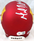 Marion Barber Autographed Minnesota Gophers Schutt Mini Helmet-Beckett W Holo