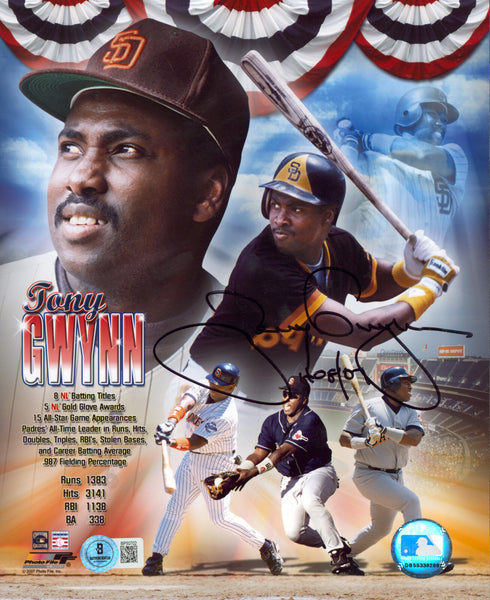 Padres Tony Gwynn "HOF 07" Authentic Signed 8x10 Photo Autographed BAS #BP50702