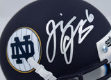 Jeremiah Owusu-Koramoah Signed Notre Dame Schutt Mini Helmet *Front- Beckett W