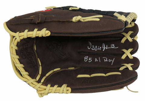 Ozzie Guillen Signed Rawlings Brown Fielders Glove w/85 AL ROY (SCHWARTZ COA)