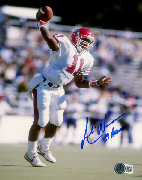 Andre Ware Autographed Houston Cougars 8x10 Photo Heisman BAS 47252