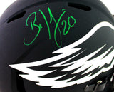 Brian Dawkins Autographed Eagles F/S Eclipse Speed Authentic Helmet - JSA W Auth