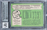 Commanders Joe Theismann Signed 1978 Topps #416 Card Auto 10! BAS Slabbed