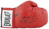 Muhammad Ali & Joe Frazier Signed Red Everlast Boxing Glove PSA/DNA #6A62548