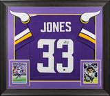 Vikings Aaron Jones Authentic Signed Purple Pro Style Jersey BAS Witnessed