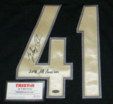 ZACH CUNNINGHAM AUTOGRAPHED SIGNED VANDERBILT #41 BLACK JERSEY TRISTAR