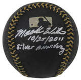 Mets Mookie Wilson 10/25/2011 Silver Anniversary Authentic Signed Black Oml