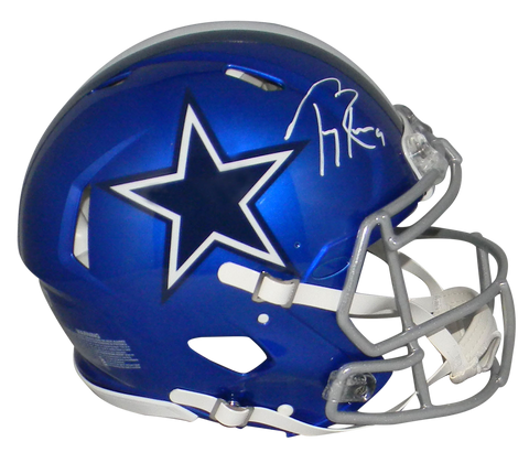 TONY ROMO AUTOGRAPHED DALLAS COWBOYS FLASH AUTHENTIC SPEED HELMET BECKETT