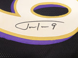 BALTIMORE RAVENS JUSTIN TUCKER AUTOGRAPHED SIGNED BLACK JERSEY JSA STOCK #232736