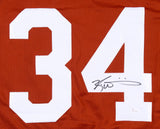 Ricky Williams Signed Texas Longhorns Career Highlight Stat Jersey (JSA COA)