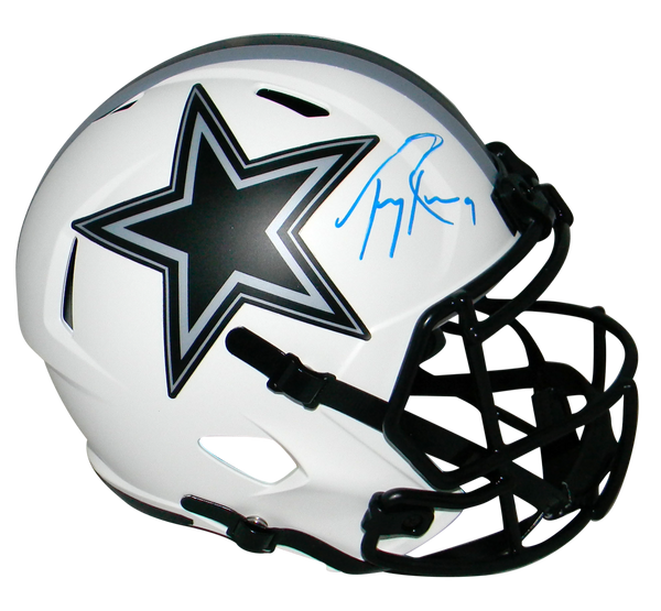 TONY ROMO AUTOGRAPHED SIGNED DALLAS COWBOYS FULL SIZE LUNAR HELMET BECKETT