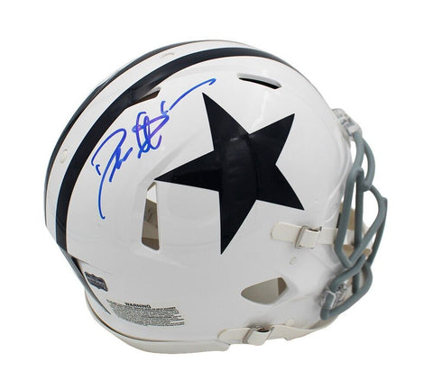 Deion Sanders Signed Dallas Cowboys Speed Authentic Throwback 1960-63 NFL Helmet