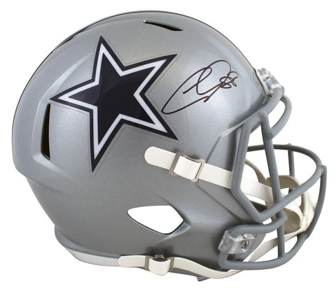 Cowboys CeeDee Lamb Authentic Signed Full Size Speed Rep Helmet FAN COA