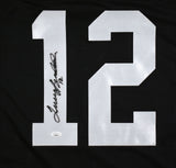 Terry Bradshaw Autographed Black Pro Style Jersey - JSA *Black