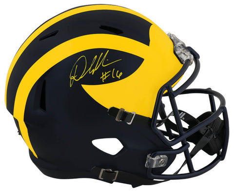 Denard Robinson Signed Michigan Riddell Full Size Speed Replica Helmet -(SS COA)