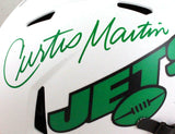 Curtis Martin Signed NY Jets F/S Lunar Authentic Helmet- PSA/DNA *Green