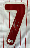 Trea Turner Philadelphia Signed White Pinstripe Baseball Jersey BAS ITP