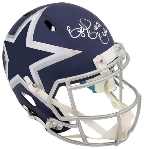 EZEKIEL ELLIOTT AUTOGRAPHED COWBOYS AMP BLUE FULL SIZE HELMET BECKETT QR 203006