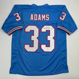 Autographed/Signed Jamal Adams Tennessee Retro Blue Football Jersey JSA COA