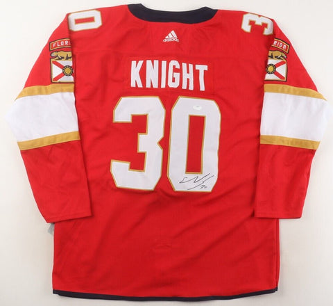 Spencer Knight Signed Florida Panthers Jersey (JSA) 2024 Stanley Cup Champion