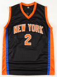 Miles McBride Signed New York Knicks Black Jersey (JSA COA) 2021 NBA Draft Pick