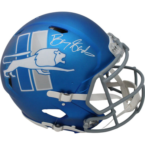 Barry Sanders Signed Detroit Lions 23 Alt Authentic Helmet Beckett 45445