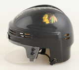 Chris Chelios Signed Chicago Blackhawks Mini Helmet Inscribed "HOF 2013" Beckett